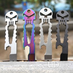 Tactical EDC multifunctional tool Titanium skeleton Keychain tool UD06007